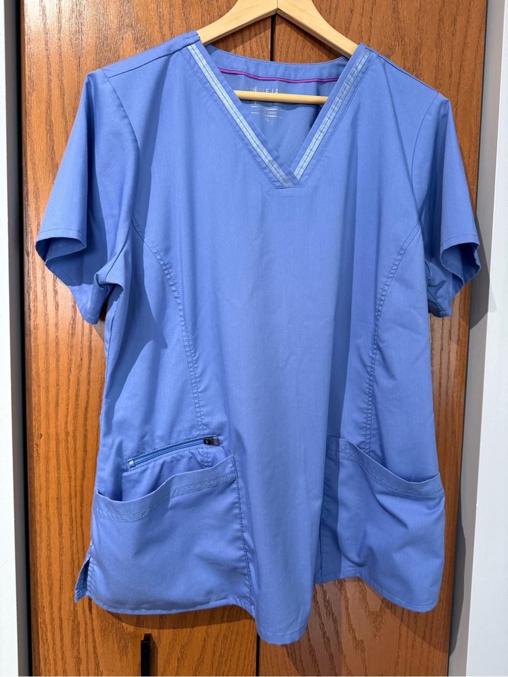 Purple Label scrubs set.